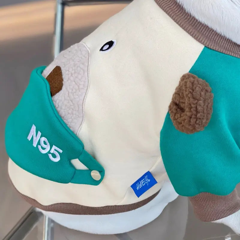 Bear N95 Fleece Dog Hoodies
