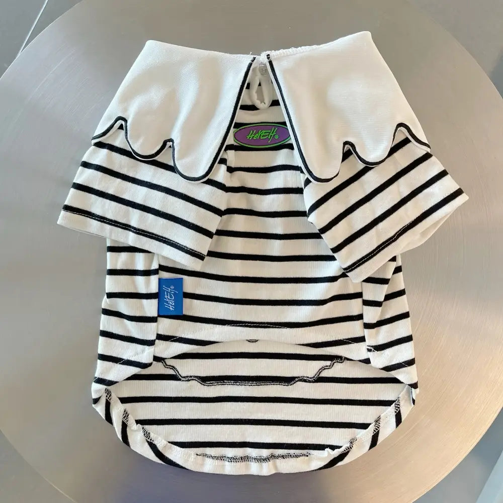 Panda Striped Dog Hoodie