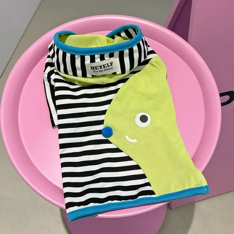 Color Block Striped Dog Hoodies