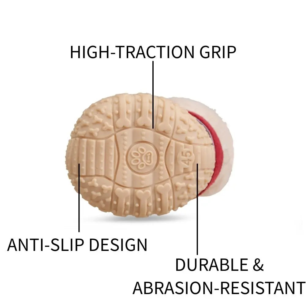 Faux Fur Lining Winter Dog Boots