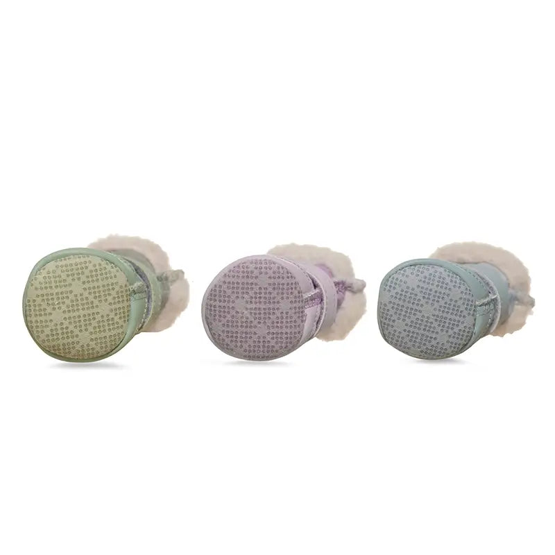 Warm Fleece Dog Boots for Winter