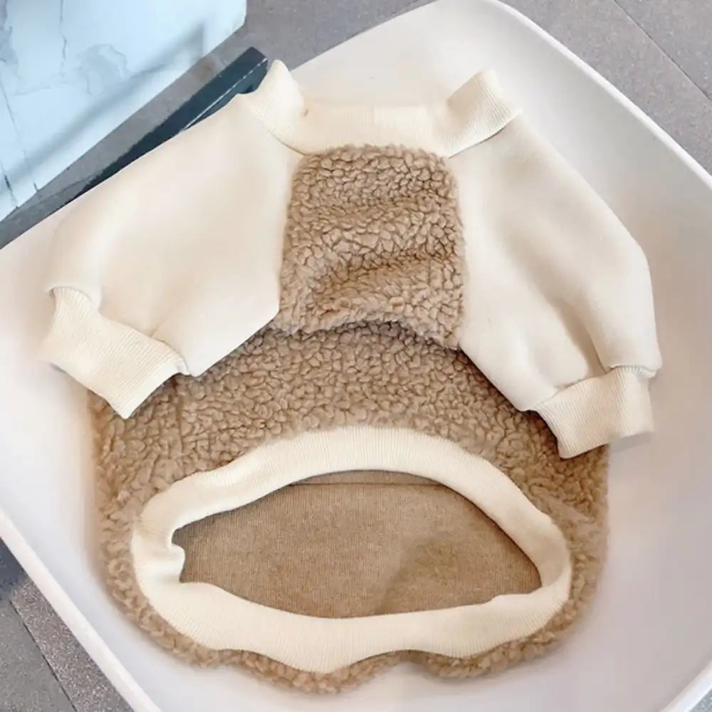 Soft Teddy Bear Fleece Dog Hoodie