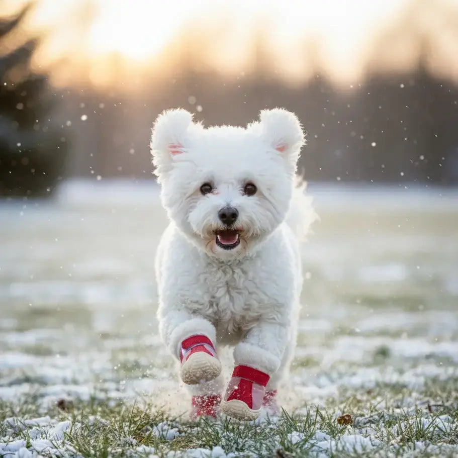 Faux Fur Lining Winter Dog Boots