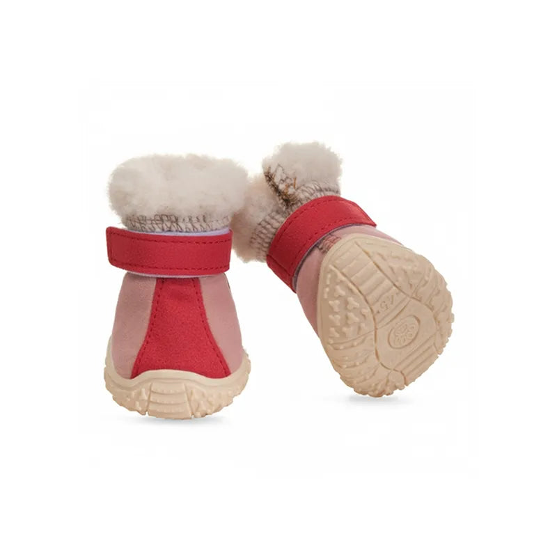 Faux Fur Lining Winter Dog Boots