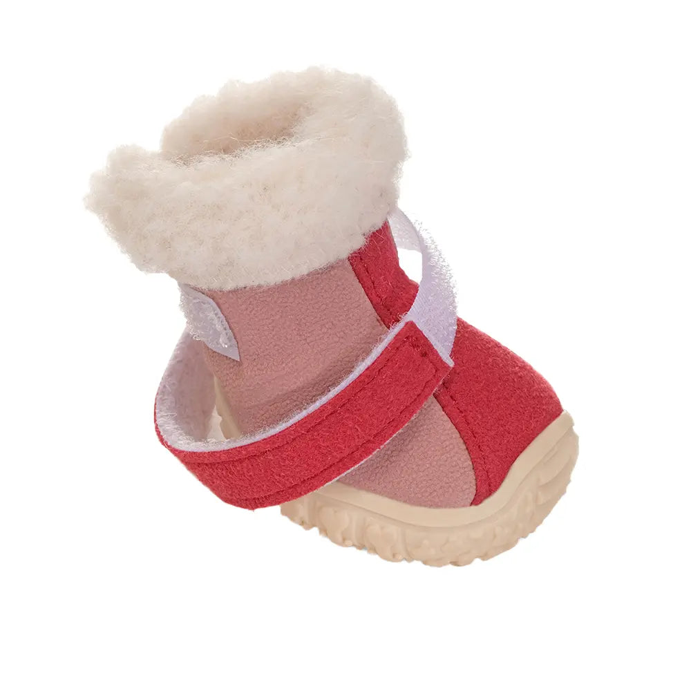Faux Fur Lining Winter Dog Boots