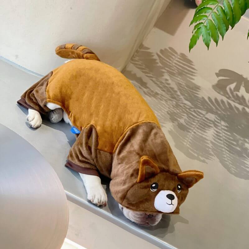Raccoon Flannel Dog Pajamas