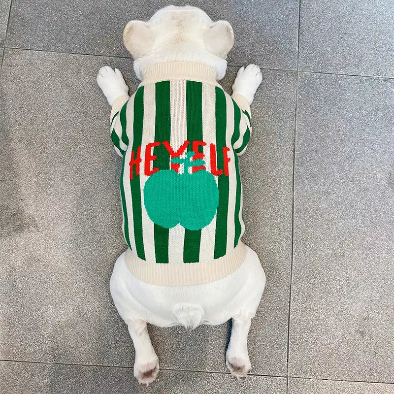 Apple Dog Sweater