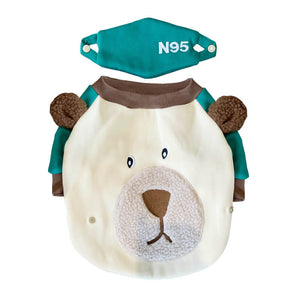 Bear N95 Fleece Dog Hoodies