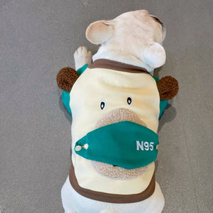 Bear N95 Fleece Dog Hoodies