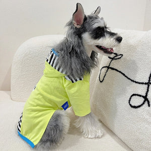 Color Block Striped Dog Hoodies