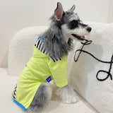 Color Block Striped Dog Hoodies