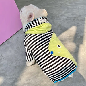 Color Block Striped Dog Hoodies