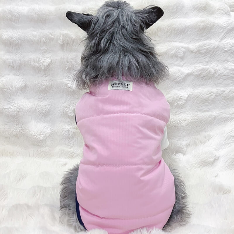 Corduroy Dog Puffer Vest