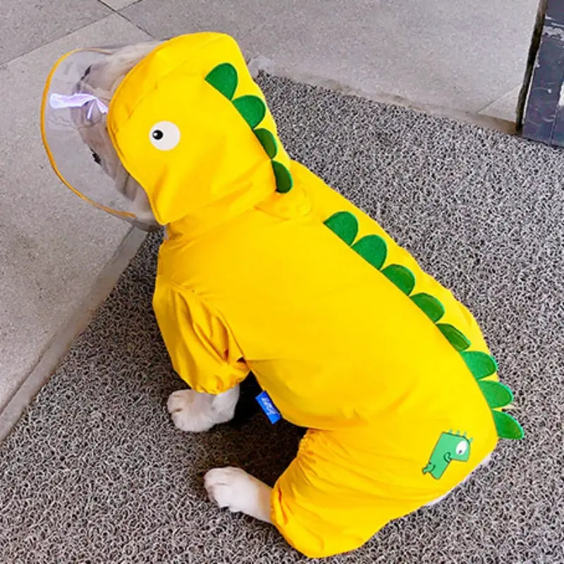 Dog Raincoat Full Coverage - Dinosaur