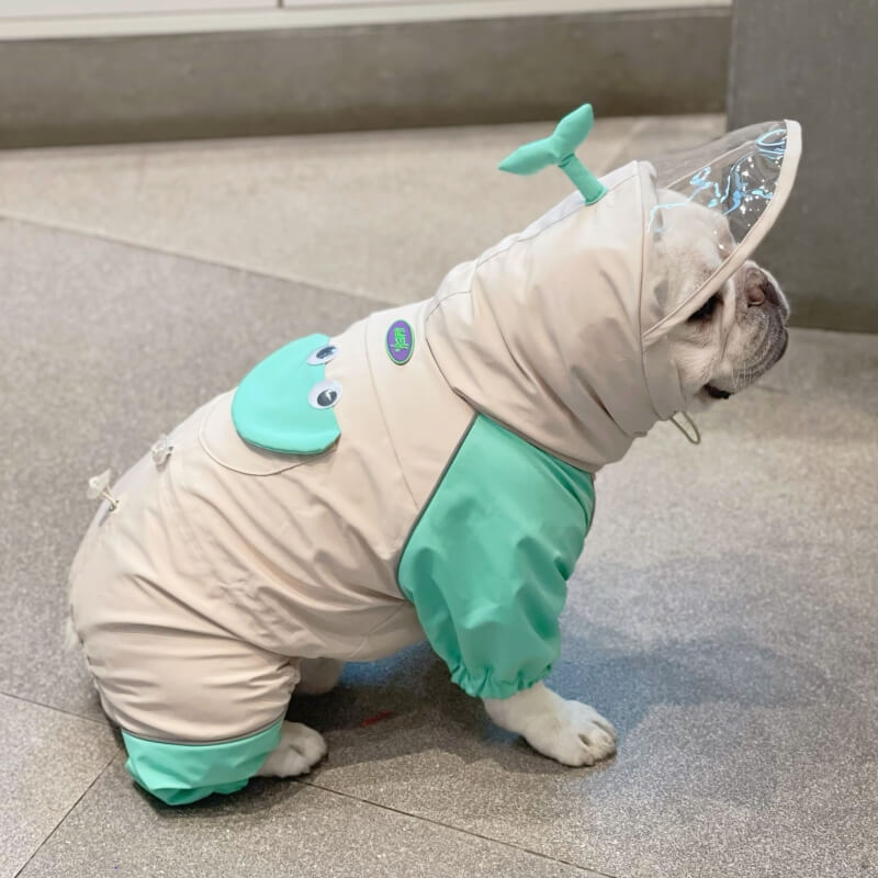 Dog Raincoat Full Coverage - Frog