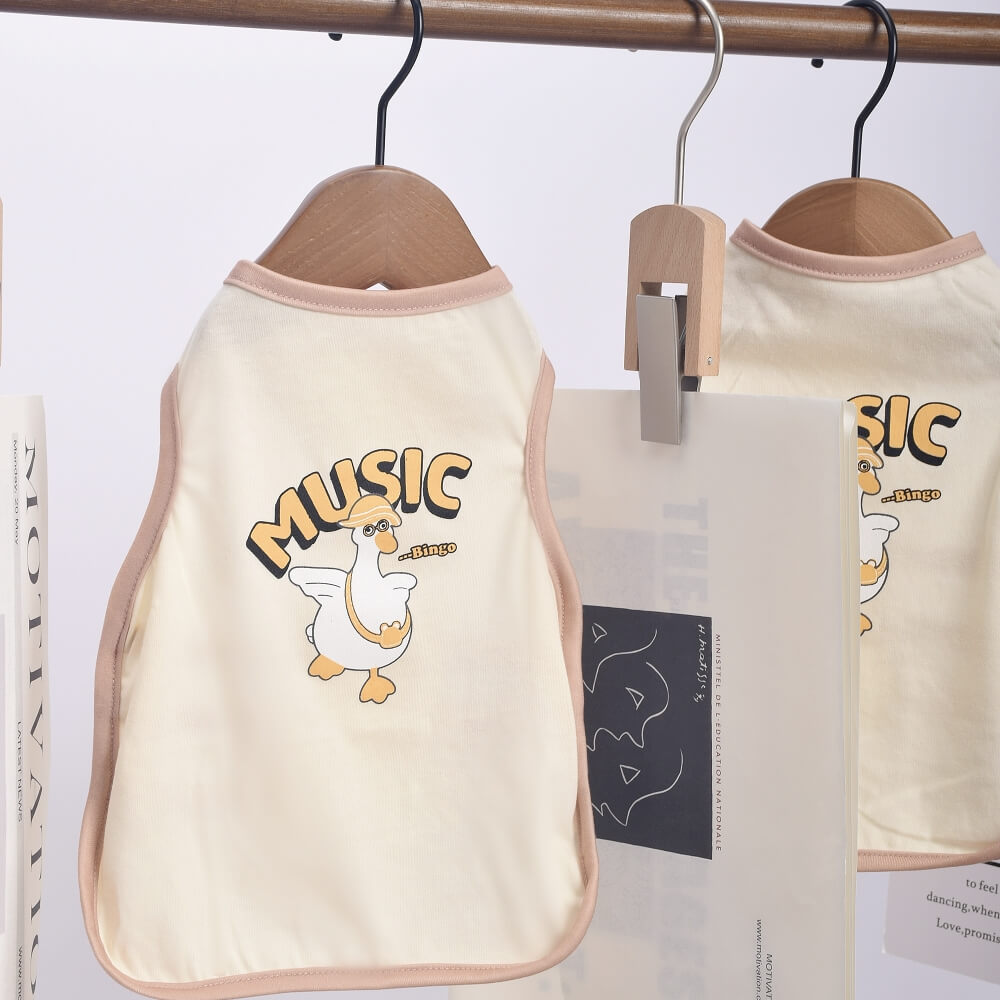 Light Yellow Duck Summer Dog Shirt