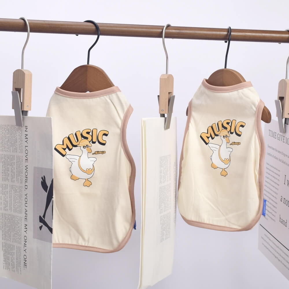 Light Yellow Duck Summer Dog Shirt