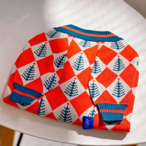 Christmas Argyle Dog Sweater