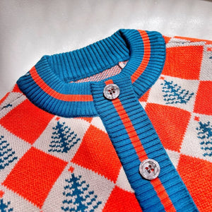 Christmas Argyle Dog Sweater