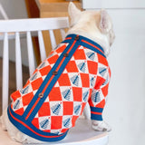 Christmas Argyle Dog Sweater