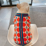Christmas Argyle Dog Sweater