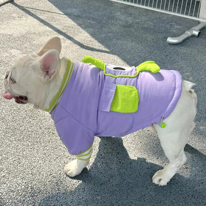 Lavender Purple Dog Puffer Jacket