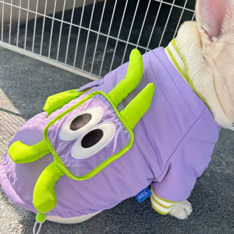 Lavender Purple Dog Puffer Jacket