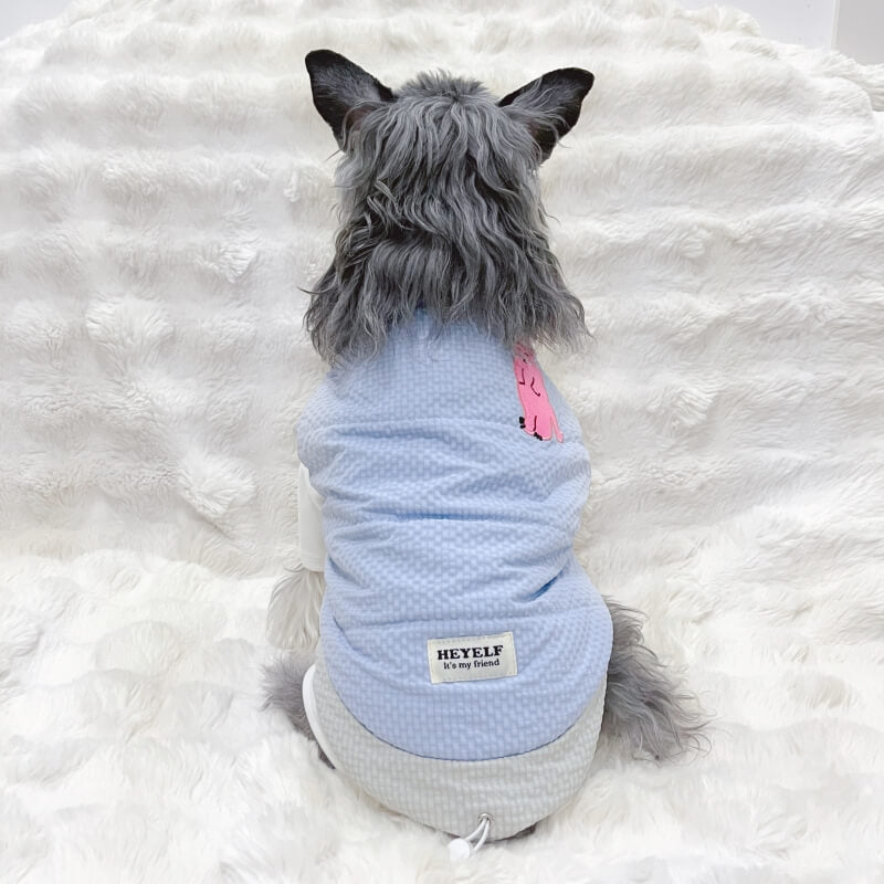 Pink Rabbit Dog Puffer Vest