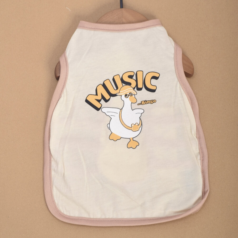 Light Yellow Duck Summer Dog Shirt