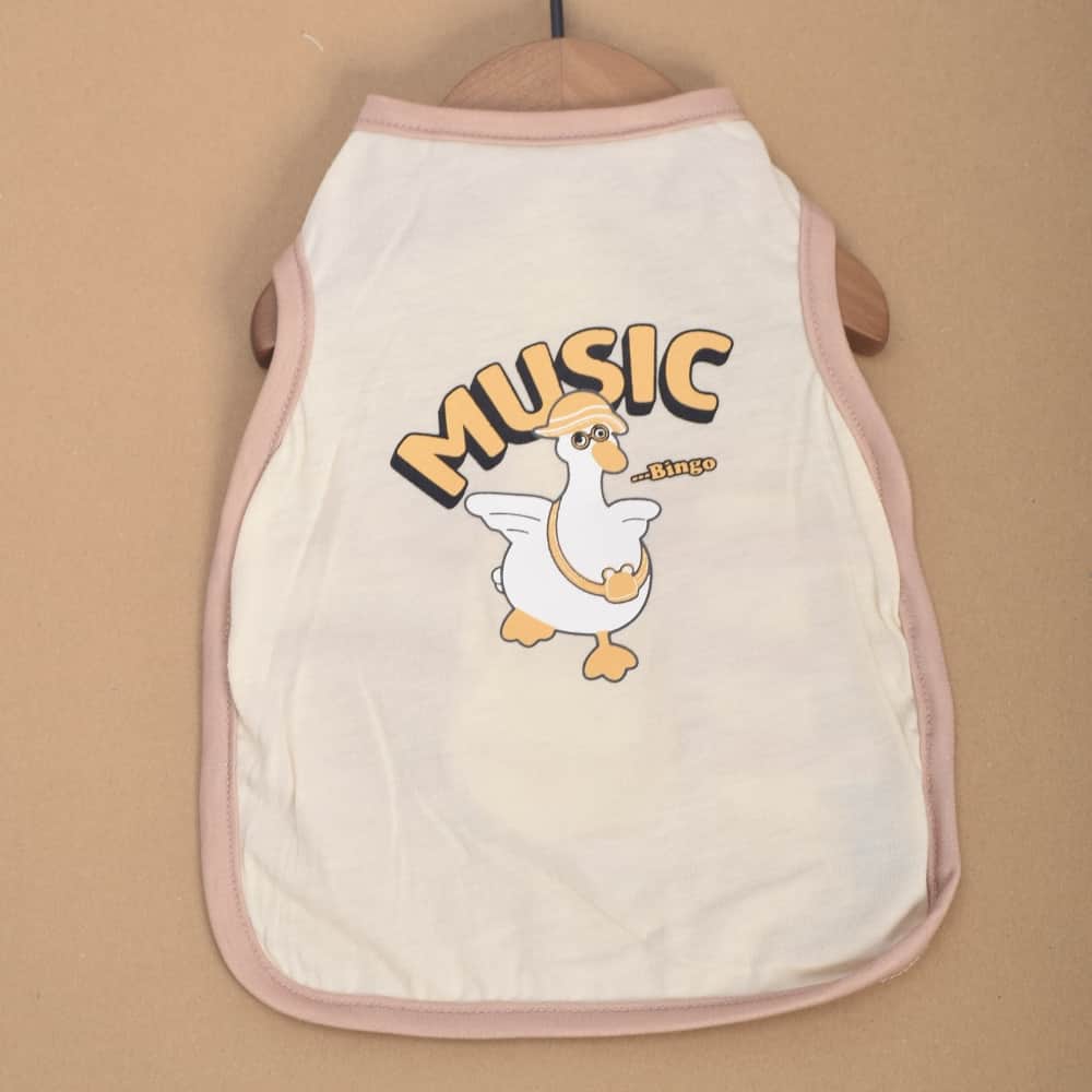Light Yellow Duck Summer Dog Shirt