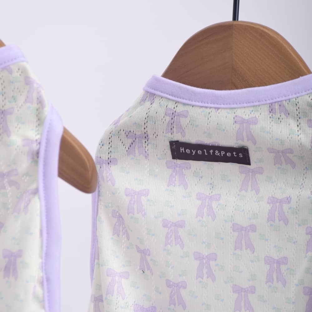 Lavender Summer Mesh Dog Shirt