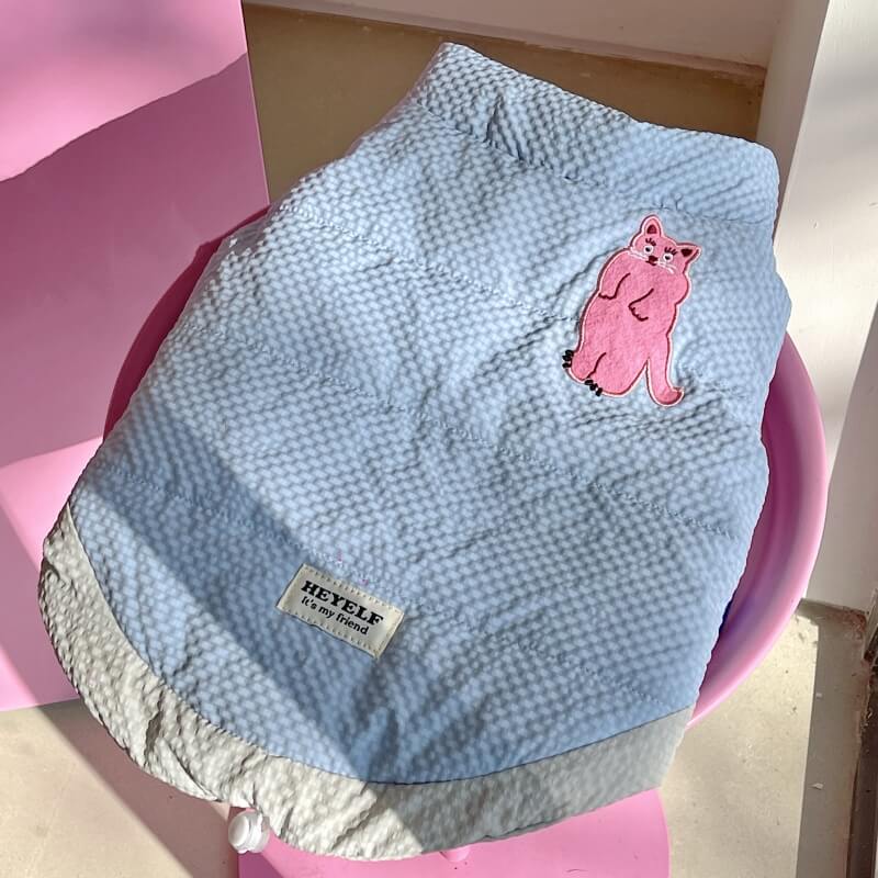 Pink Rabbit Dog Puffer Vest