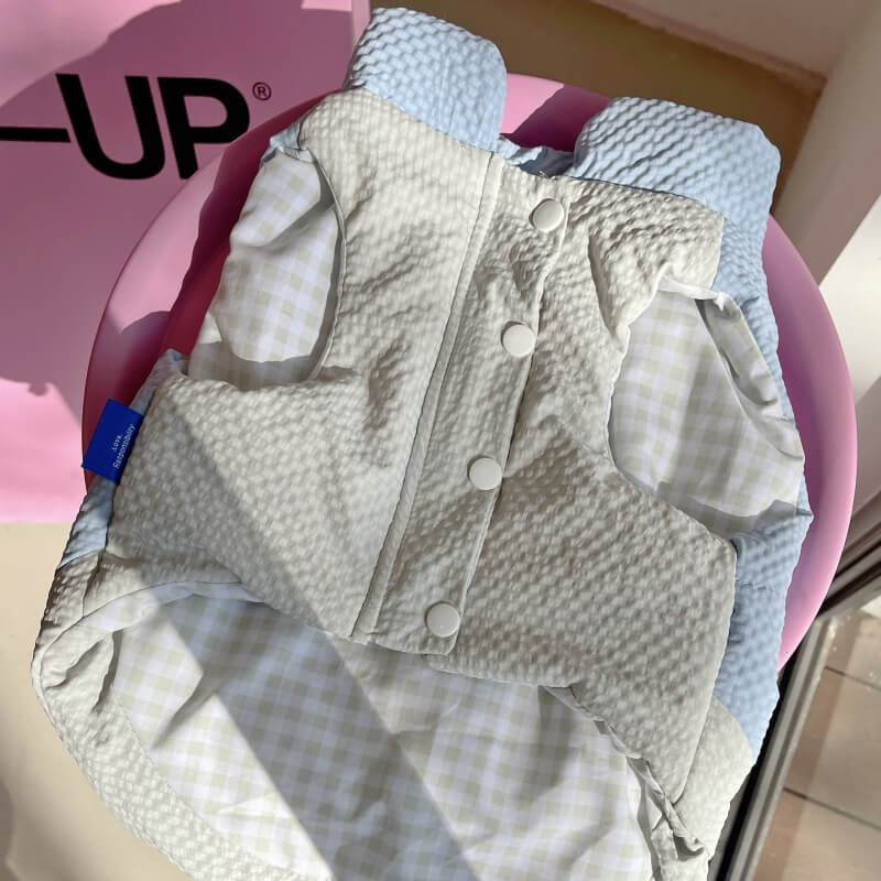 Pink Rabbit Dog Puffer Vest