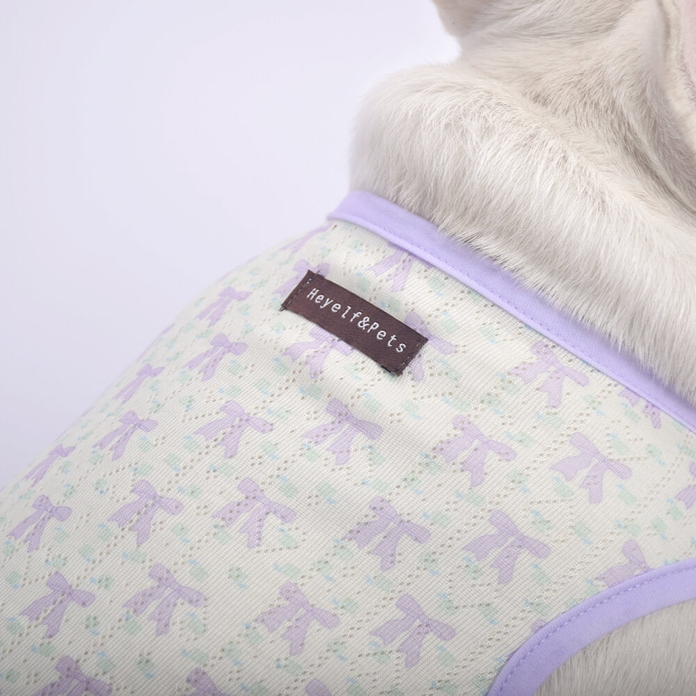 Lavender Summer Mesh Dog Shirt