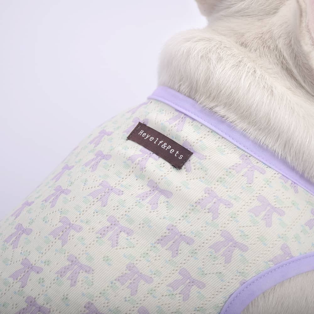Lavender Summer Mesh Dog Shirt