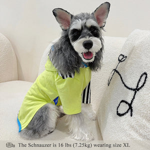 Color Block Striped Dog Hoodies