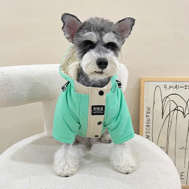 Mint Adventure Dog Puffer Jacket