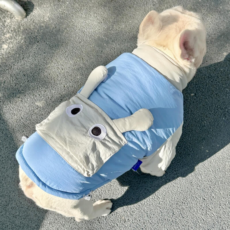 Snail Dog Puffer Jacket