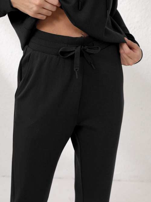 Black Essentials Sweatpants Women