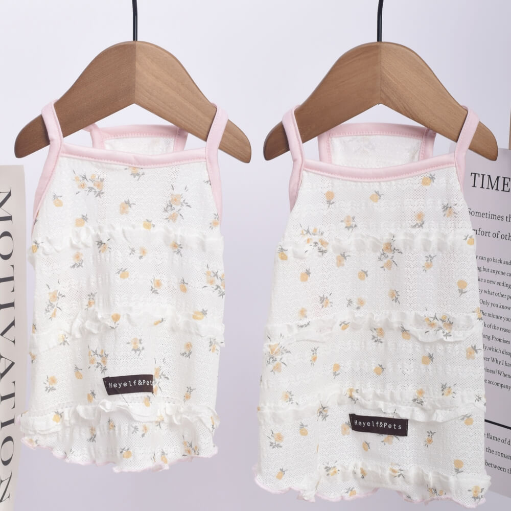 Floral Summer Dog Tank Top