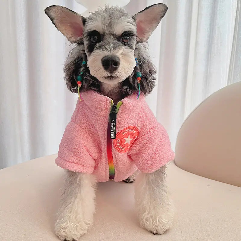 Pink Dog Sherpa Jacket