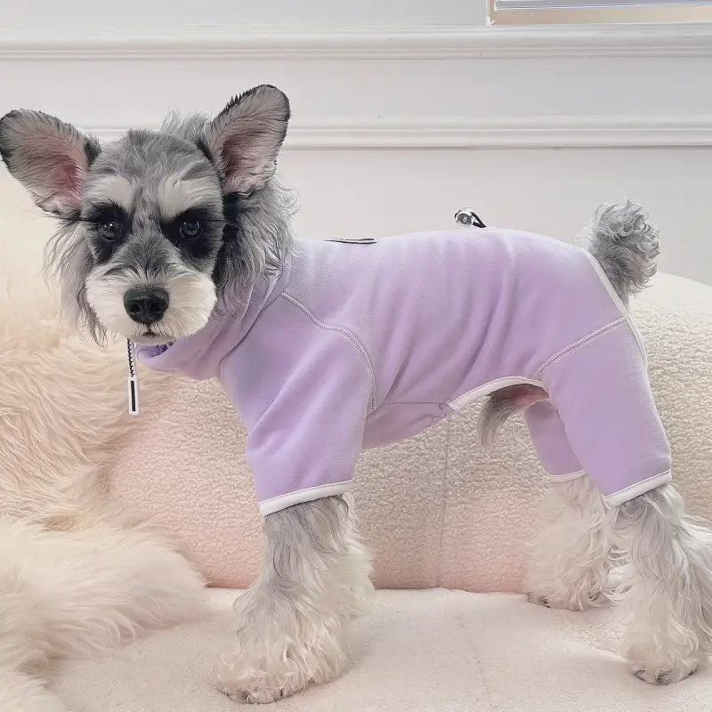 Purple Turtleneck Dog Bodysuit