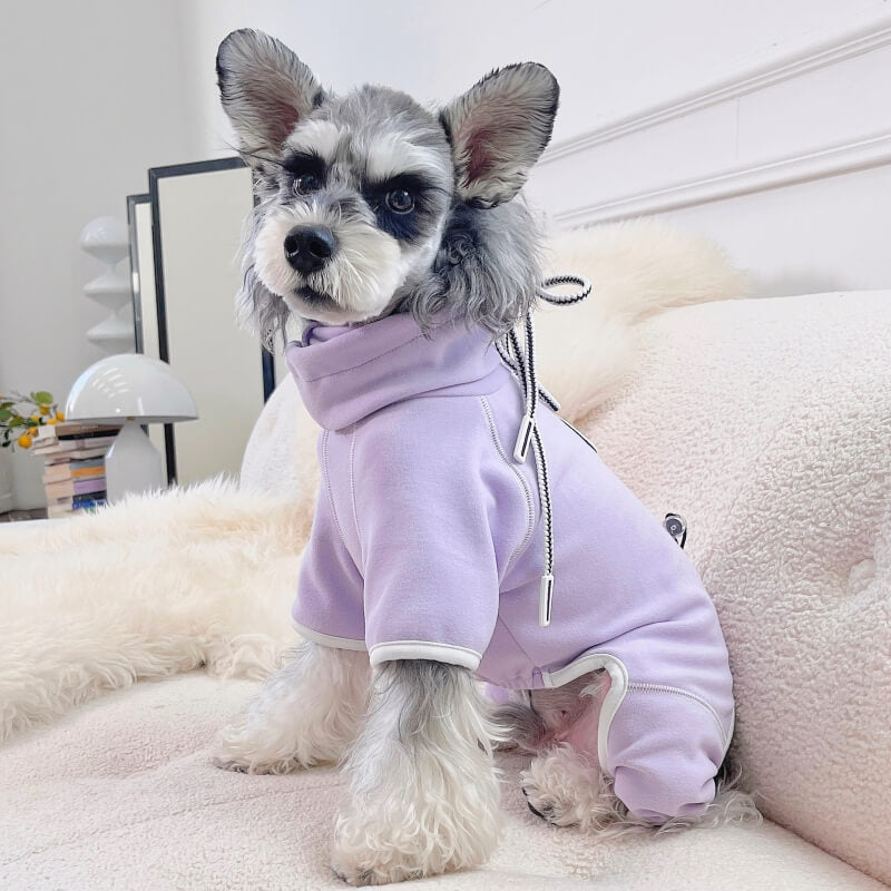 Purple Turtleneck Dog Bodysuit