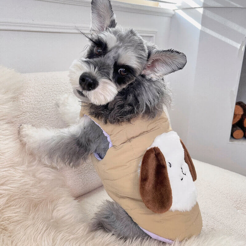 Reversible Dog Puffer Vest - Purple