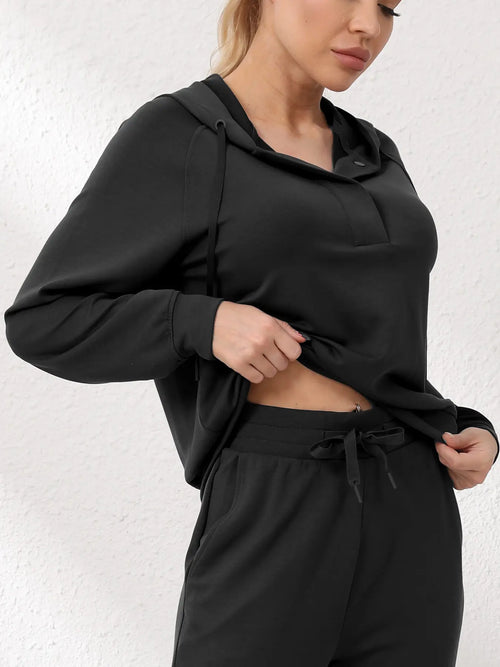 Black Essentials Hoodie Women