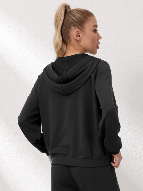 Black Essentials Hoodie Women