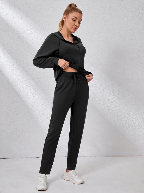 Black Essentials Sweatpants Women