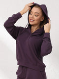 Purple Essentials Hoodie Women