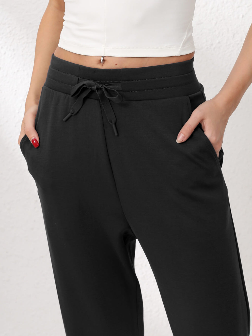Black Essentials Sweatpants Women