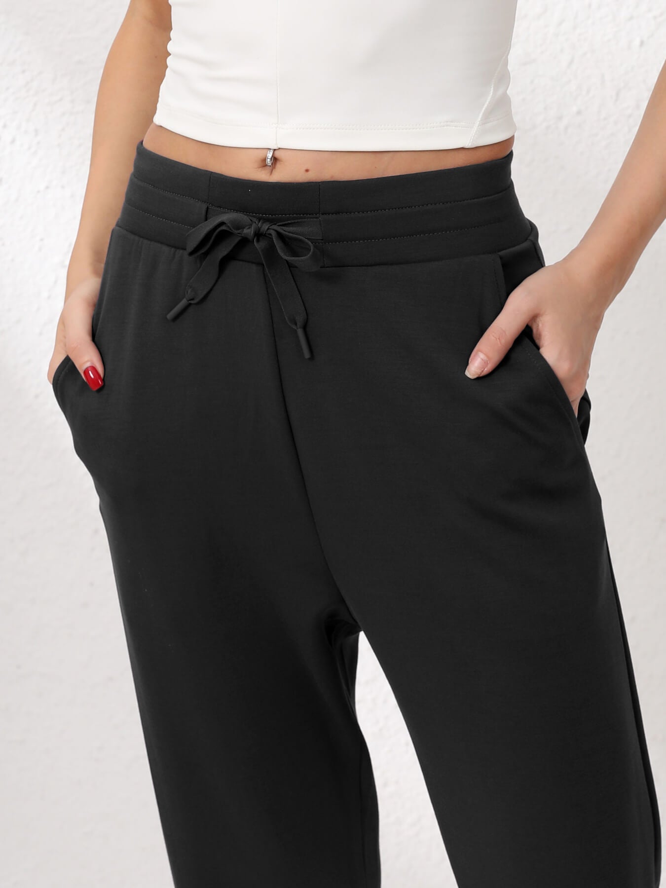 Black Essentials Sweatpants Women